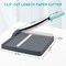 Paper Slicer with Safety Guard and Blade Lock, 12" Cut Length Guillotine Paper Cutter with 16 Sheet Capacity, Paper Cutters and Trimmers for Cardstock Cardboard (Gray)